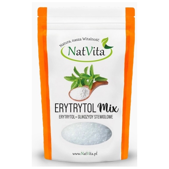 NatVita Erytrytol+Stewia 95% 800g cena €8,63