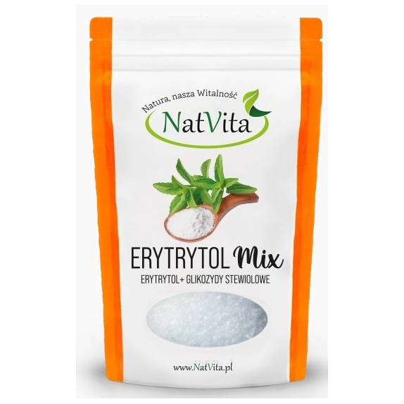 NatVita Erytrytol+Stewia 95% 800g cena 38,10zł