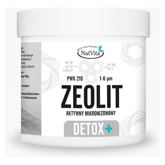 Zeolit Detox Plus 2µm 95% 300 g Natvita  cena €24,91