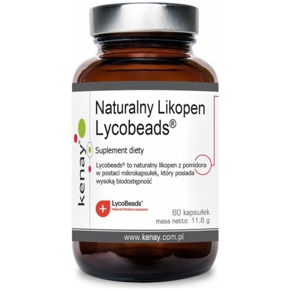 Kenay Naturalny Likopen Lycobeads 60 kapsułek cena 19,41$