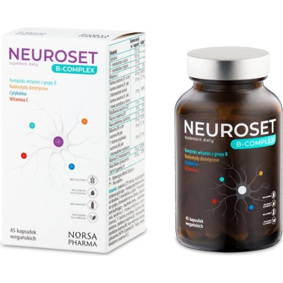 Norsa Pharma Neuroset B-Complex 45 kapsułek  cena €20,16
