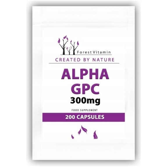 Forest Vitamin Alpha GPC 300mg alfa-glicerofosfocholiny 200kapsułek cena 42,60$