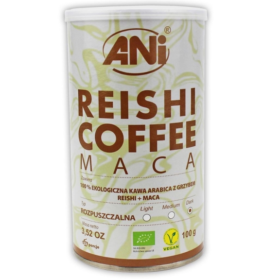 Kawa rozpuszczalna Reishi + Maca BIO 100 g Ani cena 25,80zł