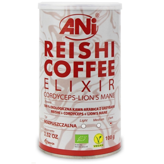 Kawa rozpuszczalna Reishi Elixir BIO 100 g Ani cena 25,80zł