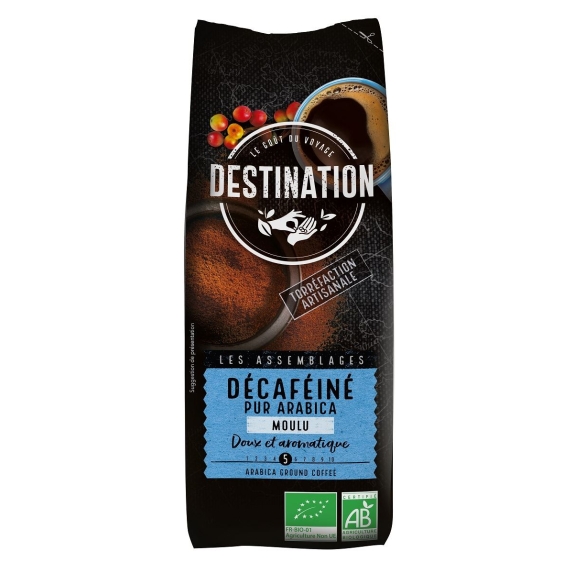 Kawa mielona bezkofeinowa Arabica 100% BIO 250 g Destination cena 9,37$