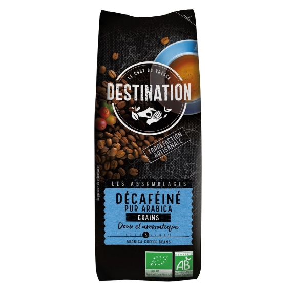 Kawa ziarnista bezkofeinowa Arabica 100% BIO 250 g Destination cena 9,37$