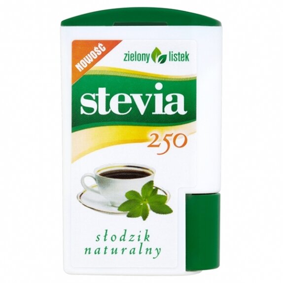 Stevia w tabletkach 250 sztuk Zielony Listek cena 3,64$