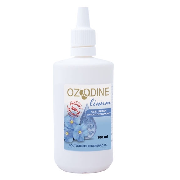 Ozodine linum Oliwa lniana ozonowana w plastikowej butelce 100 ml cena 47,00zł