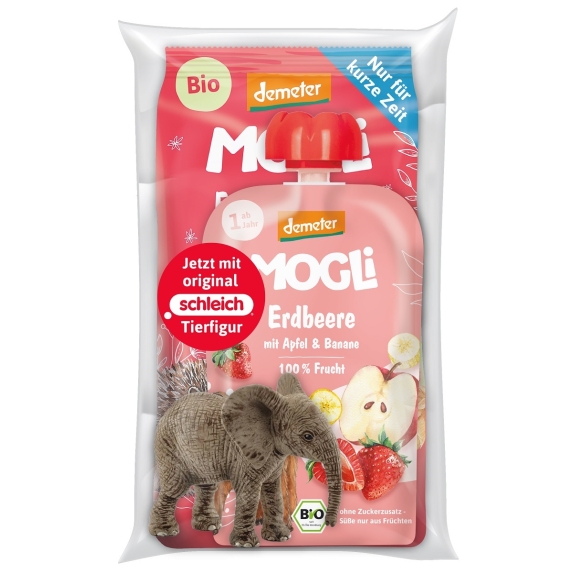 Zestaw Demeter BIO: mus, ciastka truskawkowe, zabawka 240 g Mogli cena 10,75zł