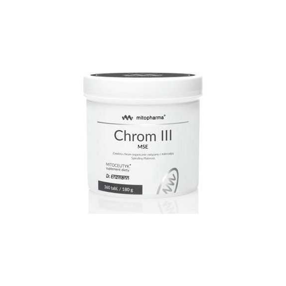 Dr Enzmann Chrom III trójwartościowy MSE 360tabletek Mito-Pharma cena 83,97$
