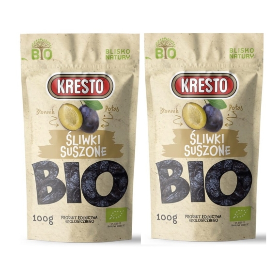 KRESTO Śliwki suszone 100 g BIO  cena €2,49