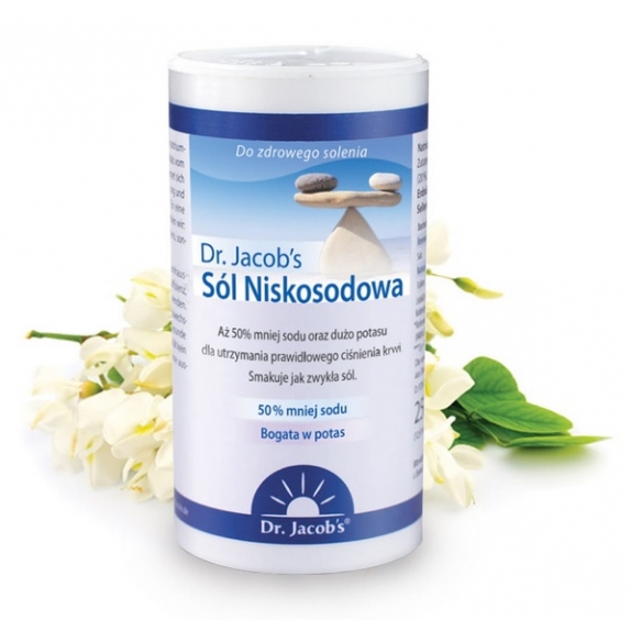 Dr Jacobs sól niskosodowa 250 g cena 17,95zł