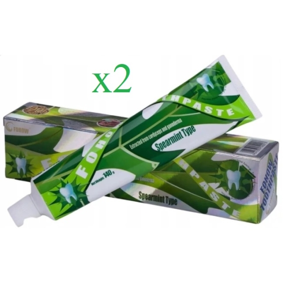Fohow pasta do zębów bez fluoru kordyceps 2 x 140 ml  cena €12,86