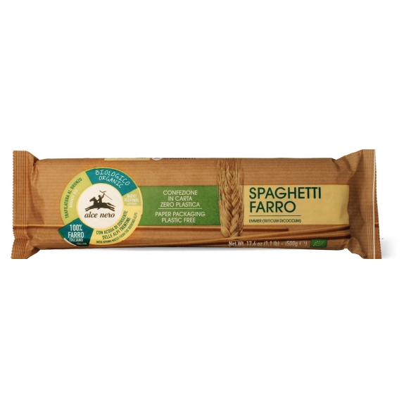 Makaron spaghetti z płaskurki 500 g BIO Alce Nero cena 14,55zł