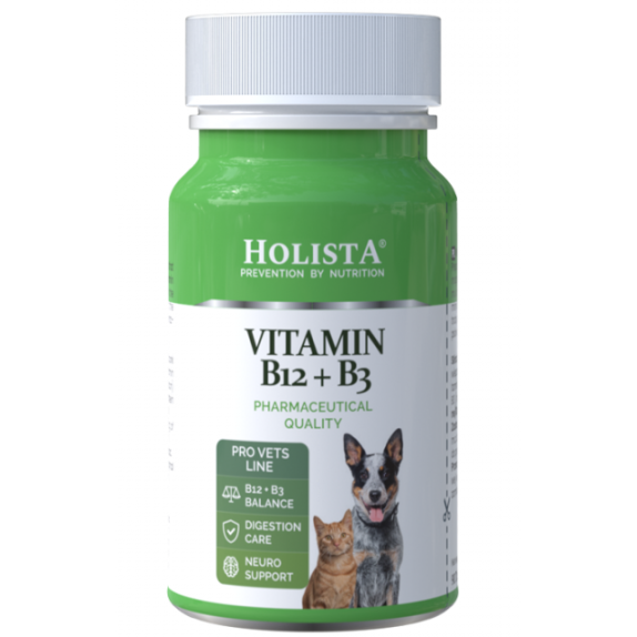 Holista vitamin B12 + B3 dla psów i kotów 90 tabletek cena 59,00zł