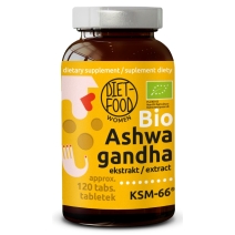 Ashwagandha extract 300 mg 120 tabletek Diet Food