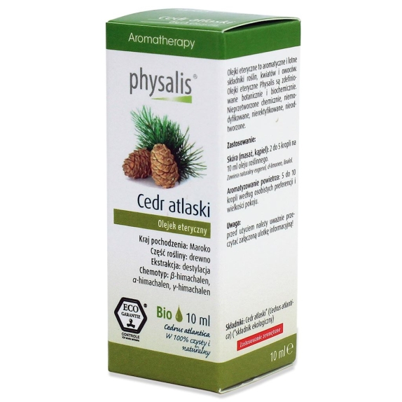 Physalis olejek eteryczny Cedr atlaski (Cedrus atlantica) ECO 10 ml cena 20,89zł