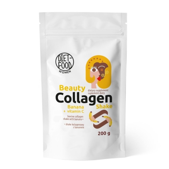 Diet Food Shake kolagenowy z witaminą C o smaku bananowym 200 g cena 42,65zł