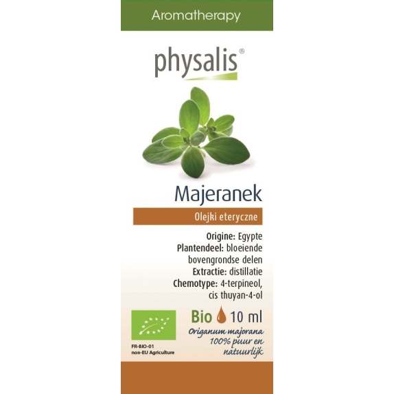 Physalis olejek eteryczny Majeranek  (Origanum majorana) BIO 10 ml cena €10,35