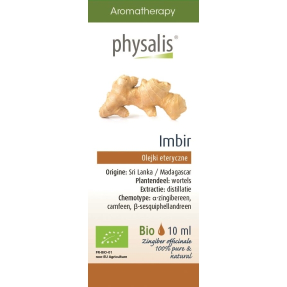 Physalis olejek eteryczny Imbir (Zingiber officinale) BIO 10 ml cena 61,50zł