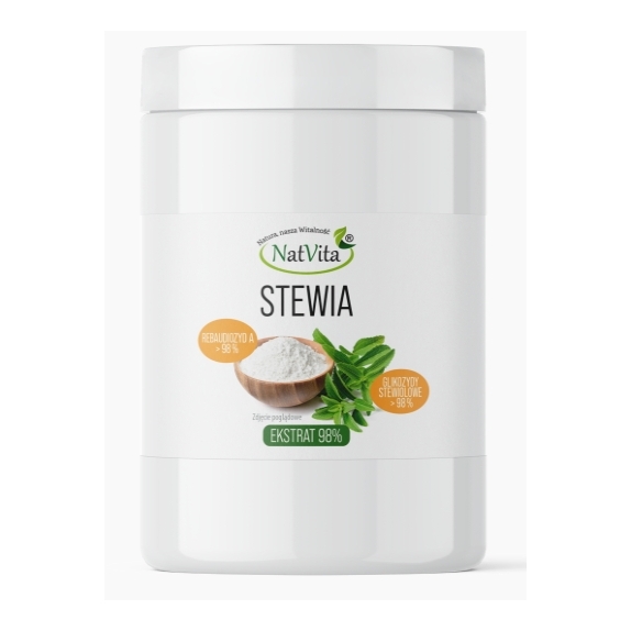 Natvita Stewia Ekstrakt czysty 98% proszek 280g PROMOCJA! cena 180,00zł