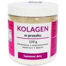 Organis Kolagen z chondroityną + Witamina C + Kwas Hialuronowy + Biotyna proszek 109g