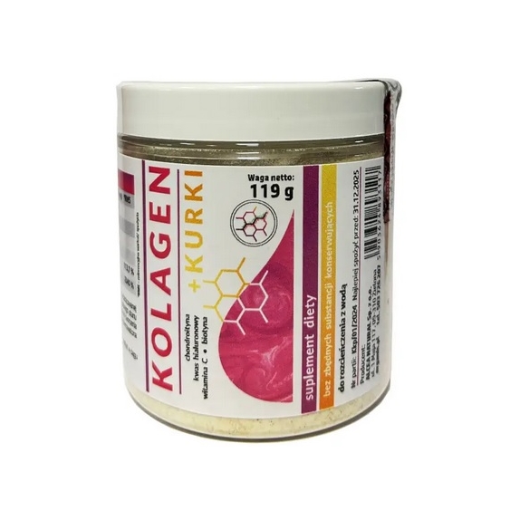 Organis Kolagen z kurkami proszek 119g cena 139,00zł
