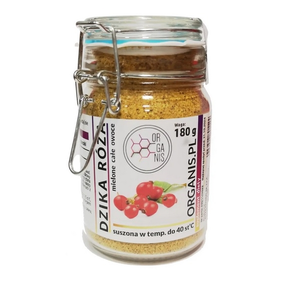 Organis Dzika róża mielona (cały owoc) 180g cena 52,00zł
