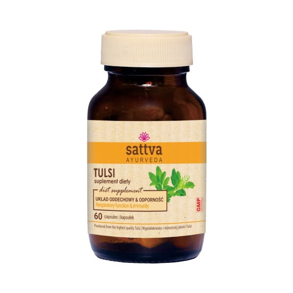 Sattva tulsi extract 450 mg 60 kapsułek PAŹDZIERNIKOWA PROMOCJA! cena 29,15zł