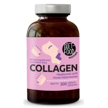 Diet Food kolagen z kwasem hialuronowym 300 tabletek cena 59,69zł
