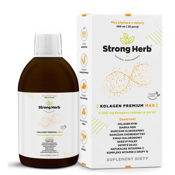 Strong Herbs kolagen premium max 500 ml cena 109,00zł