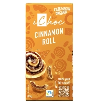 Tabliczka kakaowa z cynamonem i kawałkami wafli BIO 80 g Ichoc cena 14,45zł
