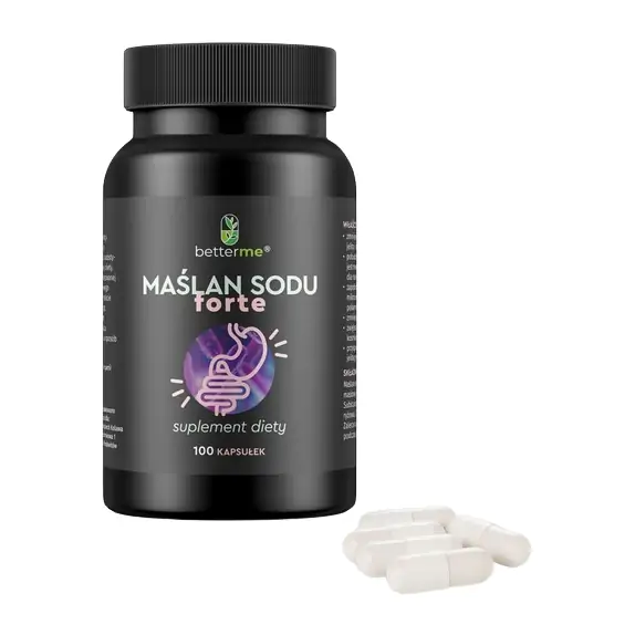 BetterMe Maślan Sodu Forte 770mg 100kapsułek cena 79,00zł