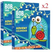Kalendarz adwentowy przekąski i galaretki owocowe z zabawkami 135 g Bob Snail  ZESTAW 2 SZTUKI