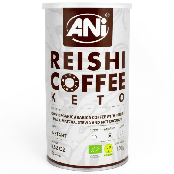 Kawa rozpuszczalna Arabica z Reishi KETO BIO 100 g ANI cena 30,09zł