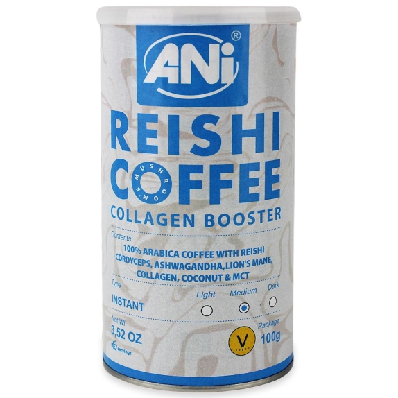 Kawa rozpuszczalna Arabica z Reishi Collagen Booster Vegan 100 g ANI cena 39,19zł