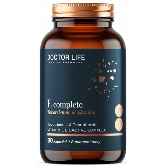 DoctorLife E Complete+Skwalen 60kapsułek PROMOCJA! cena 82,99zł
