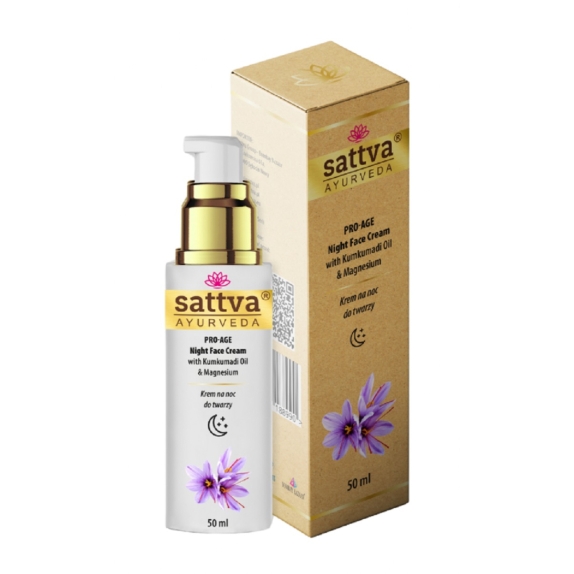 Sattva krem do twarzy Pro-Age na noc 50 ml cena 52,00zł