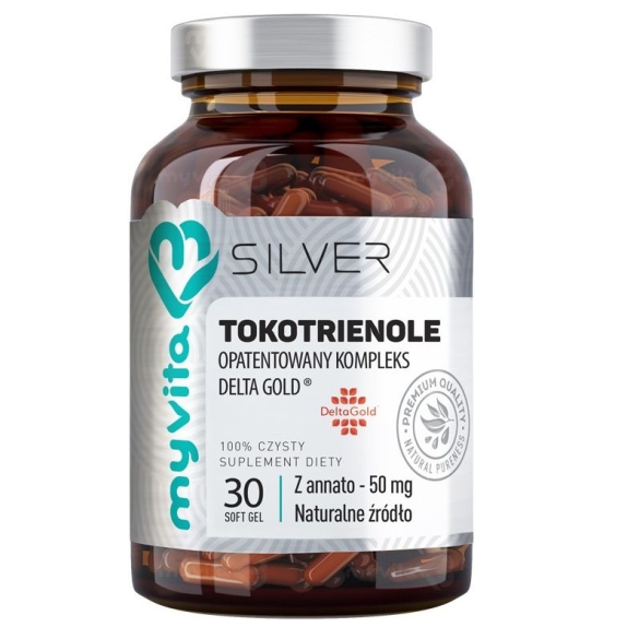 MyVita Silver Pure Tokotrienole 50mg 30kapsułek PROMOCJA! cena 12,69$