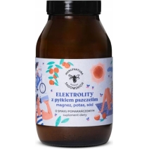 Elektrolity o smaku pomarańczowym z pyłkiem pszczelim 390 g Pasieka Sadowskich cena 84,90zł