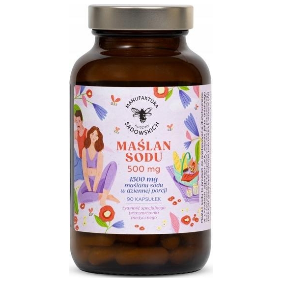 Maślan sodu 90 kapsułek Pasieka Sadowskich cena 69,90zł