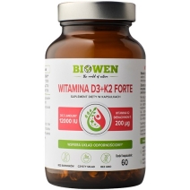 Biowen Witamina D3+K2 Forte 60kapsułek cena 59,99zł