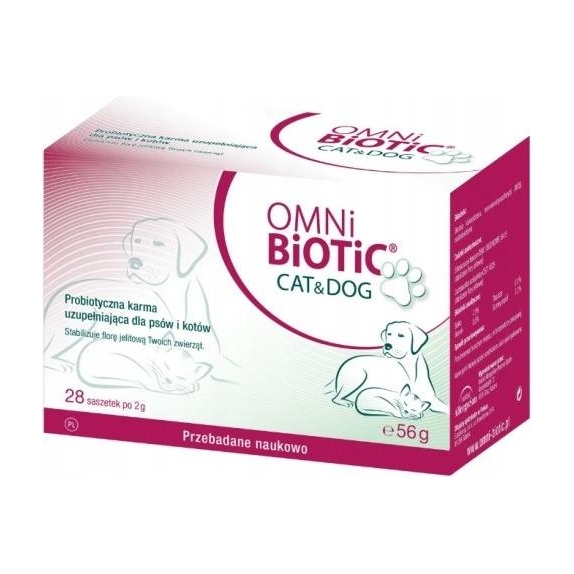 OMNi-BiOTiC Cat & Dog probiotyk dla psa i kota 28saszetek cena 148,90zł