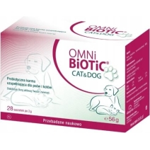 OMNi-BiOTiC Cat & Dog probiotyk dla psa i kota 28saszetek cena 148,90zł
