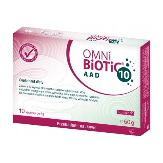 OMNi-BiOTiC 10 AAD 10saszetek cena 78,95zł