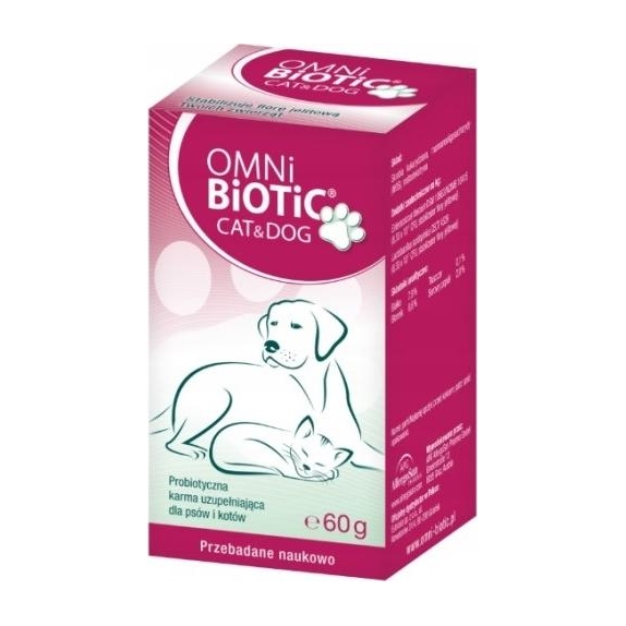 OMNi-BiOTiC Cat & Dog probiotyk dla psa i kota 60g cena 148,95zł