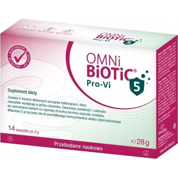 OMNi-BiOTiC Pro-Vi 5 14saszetek cena 98,95zł