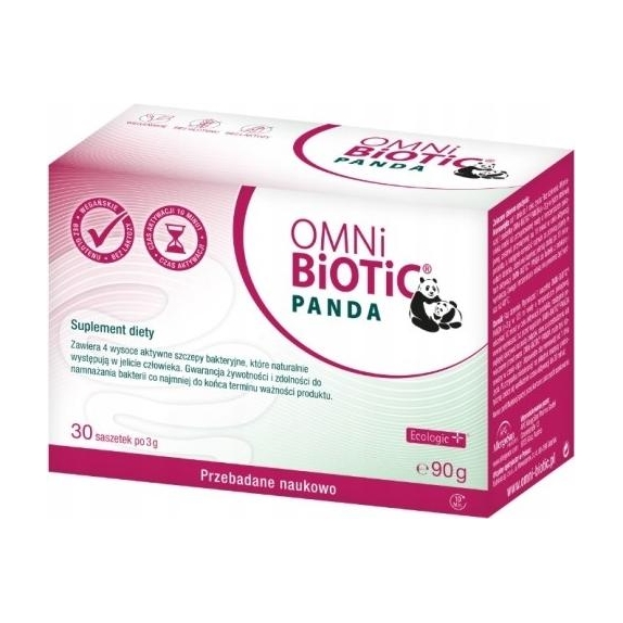 OMNi-BiOTiC PANDA - probiotyk dla kobiet w ciąży i dzieci 30saszetek cena 188,95zł