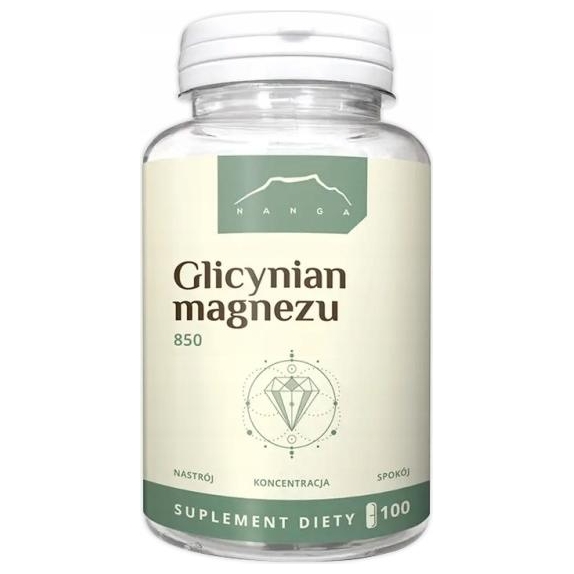 Nanga Glicynian magnezu 100kapsułek cena 31,90zł