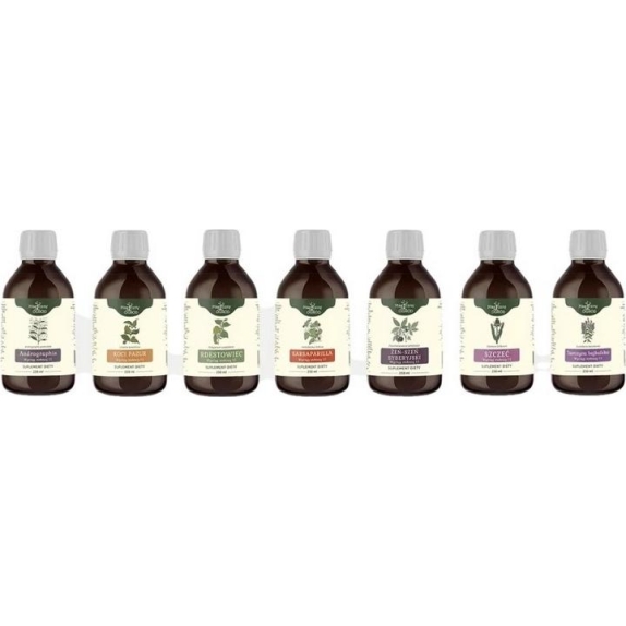 Protokół nalewek wg Buhnera Borelioza Rozszerzony duży 1750ml (7 butelek 250ml) Nanga cena 567,90zł